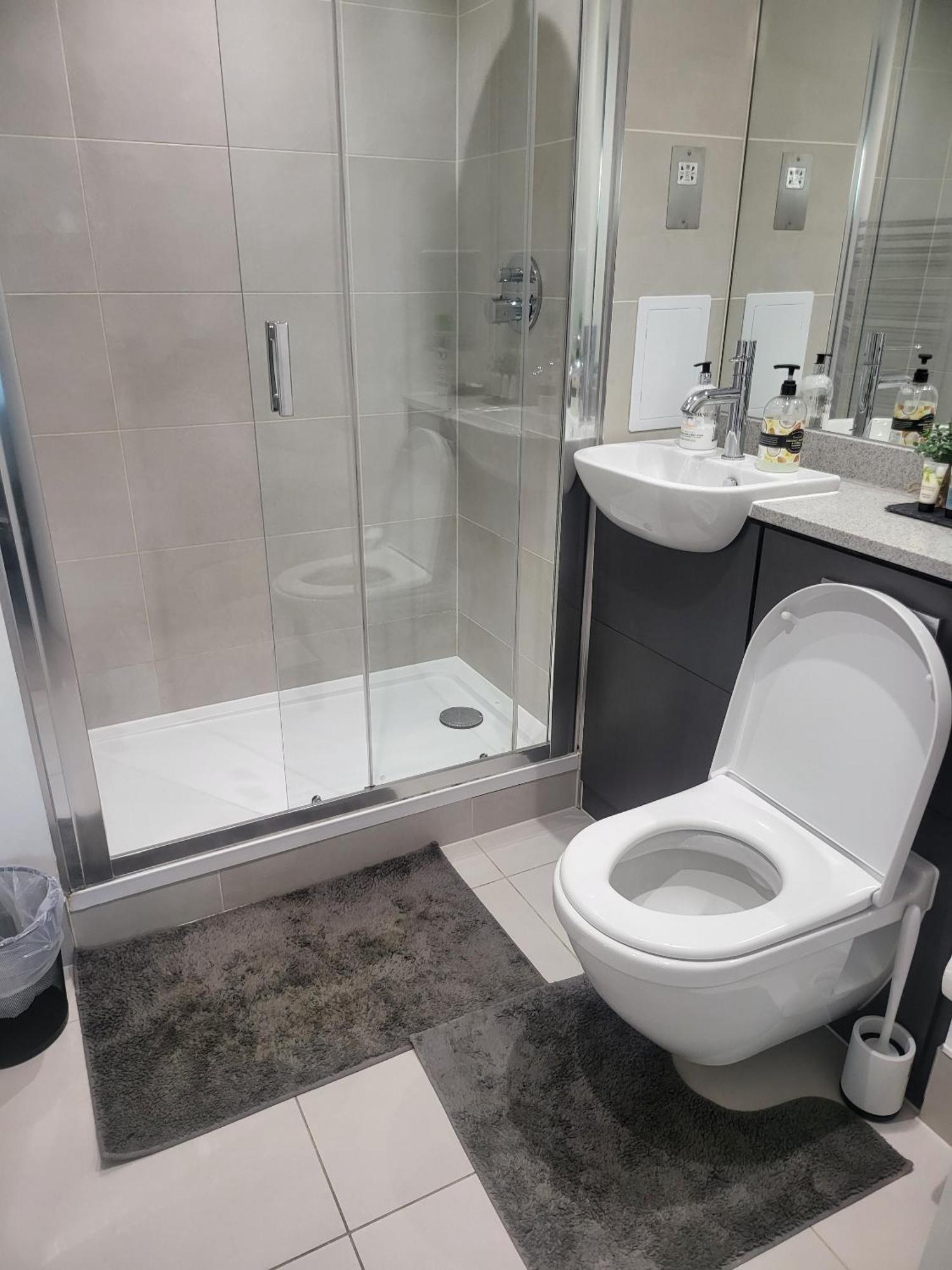 Kayz Lodge- Luxury Ensuite-Private & Shared Accommodation In A New House At The Olympic Village Overlooking Stratford Westfield And Tube Station London Værelse billede